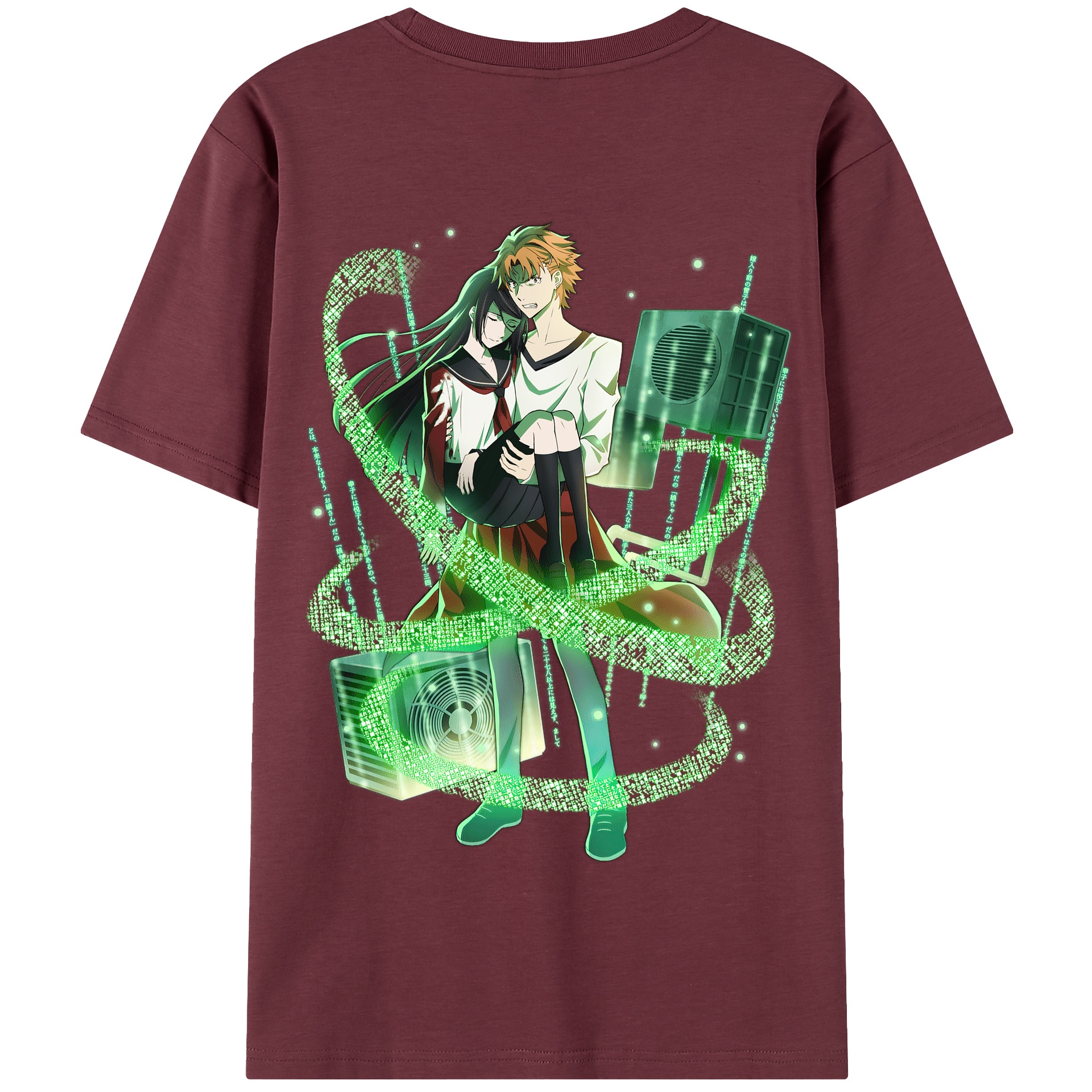 （画像用） 文豪ストレイドッグス Bungo Stray Dogs 綿100％半袖Tシャツ（背面プリント）